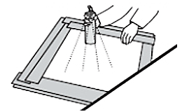薄めに2~3回塗り重ねます