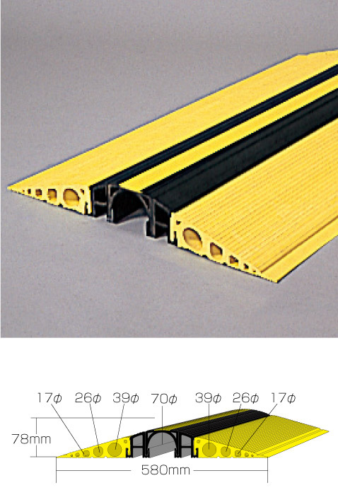 マルチトラプロテクター 黄黒φ70 (866-129) 安全用品・工事看板通販のサインモール