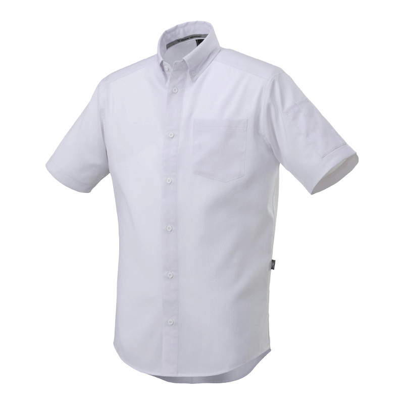 ミズノ布帛シャツ半袖ホワイトL (HO-635WH-L) 安全用品・工事看板通販のサインモール