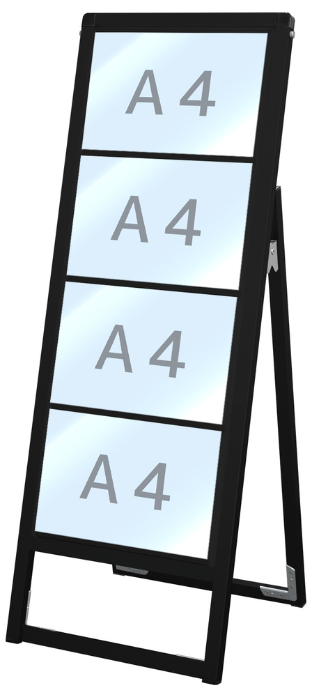 印刷物差替え式案内スタンド看板 A3サイズ横向き 両面表示対応 - 1