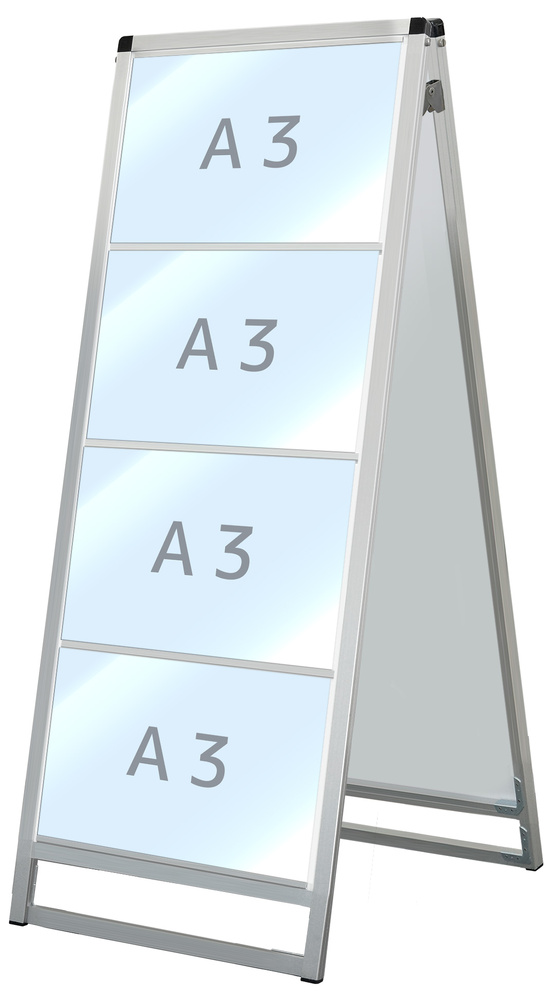 バリウスカードケーススタンド看板 A3横×4枚 (両面・計8枚) (VACCSK-A3Y8R) スタンド看板通販のサインモール
