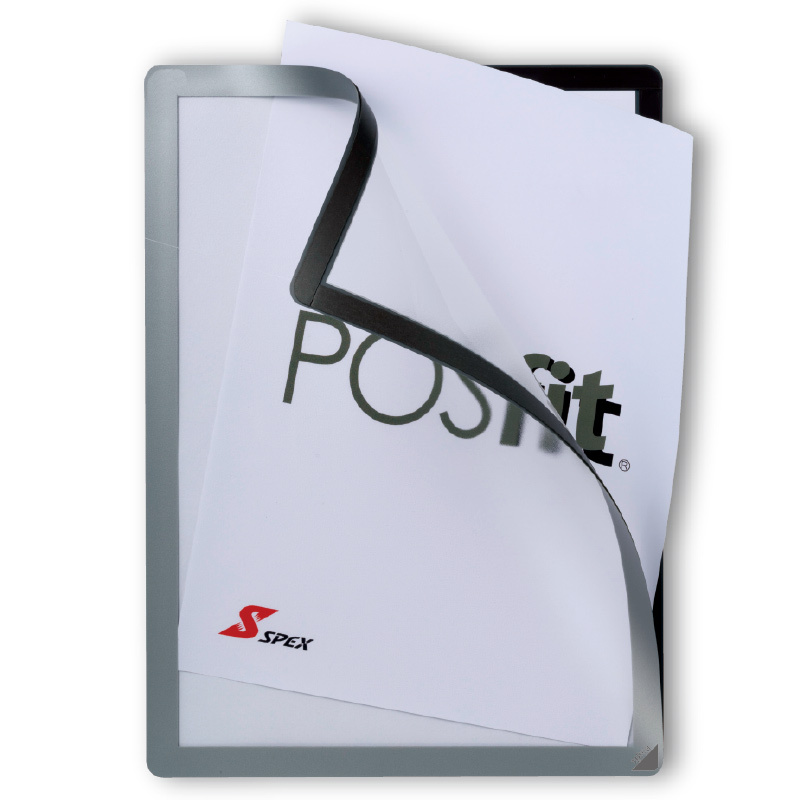 両面ウィンドウポスターケース ポスフィット2(コーナーマウント台紙付き) (POSfit2-A1) ポスターフレーム通販のサインモール