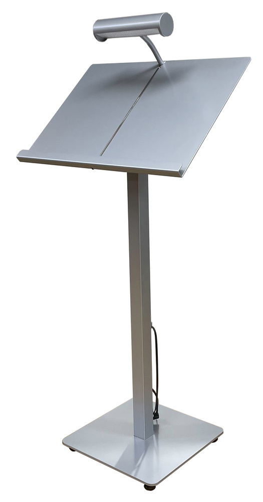 屋外対応LED付メニュースタンド シルバー (ML-42-LED-S) スタンド看板通販のサインモール