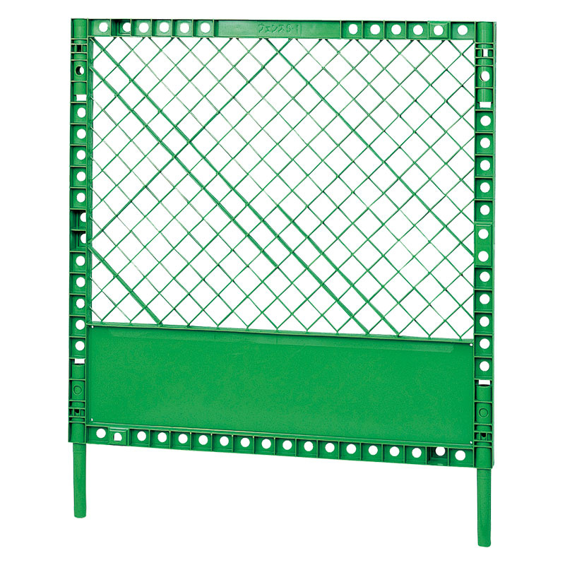 プラスチックフェンス 本体のみ カラー:緑 (383-35A) 安全用品・工事看板通販のサインモール