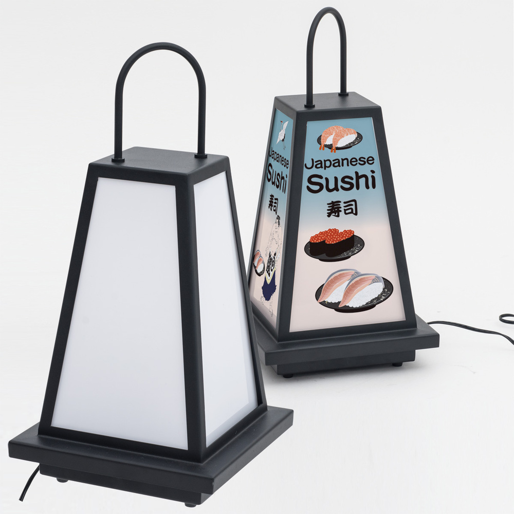 LEDランプ式京行灯 (屋外用小型行灯看板) スタンド看板通販のサインモール