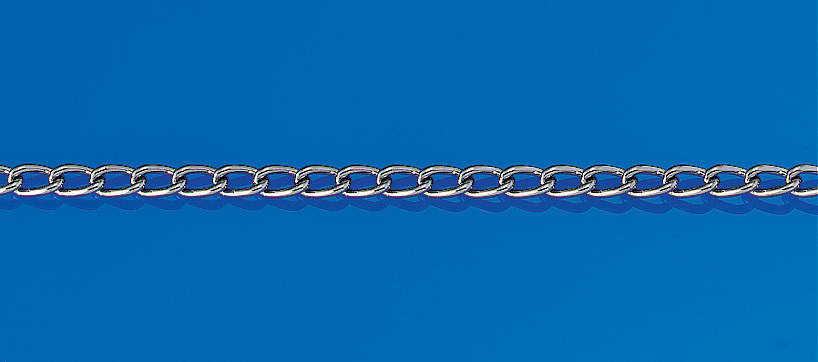 マンテルチェーン 1m線 径2mmφ (860-56) 安全用品・工事看板通販のサインモール