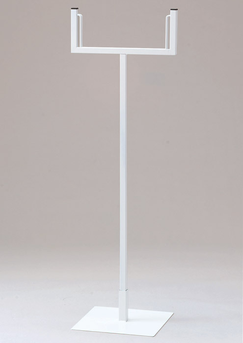 フリースタンド スチール白塗装仕上げ 300角×1015 (868-20A) スタンド看板通販のサインモール