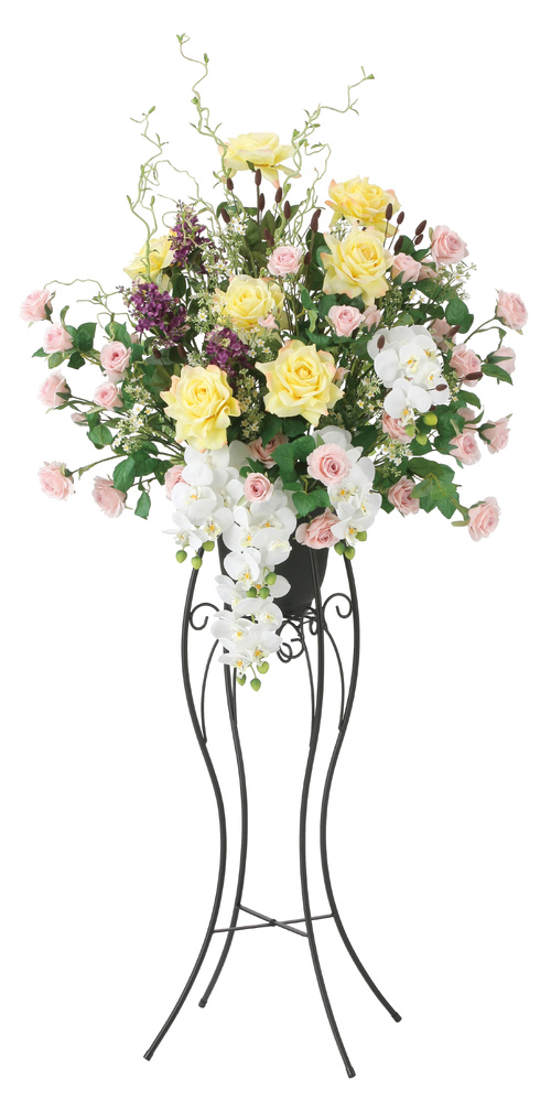 光触媒 人工観葉植物 造花 サンライズローズ1.65 (高さ165cm)