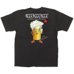 黒Tシャツ ビール キャラクター サイズ:M (64173)