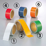 高輝度反射テープ 無地オレンジ 10m巻 幅:45mm幅 (374-80) - 安全用品