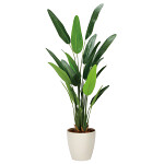 光触媒 人工観葉植物 造花 フレッシュトラベラーズパーム1.55 (高さ155cm)