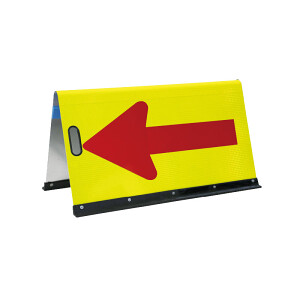 高輝度反射矢印板 黄地・赤矢印 (386-002) - 安全用品・工事看板通販