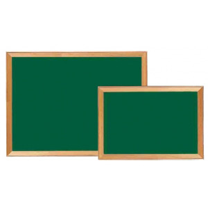 木枠スチールグリーン黒板 板面寸法:W494×H346 (866SM1) - 販促