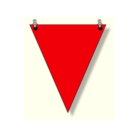 三角旗 赤無地 372 61 安全用品 工事看板通販のサインモール
