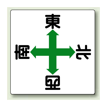 玉挂関系标识 东西南北 鉄板 600×600 (804-90)