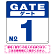 ゲート(GATE) 入り口番号表示 希望数字入れ オリジナル プレート看板 ブルー 450角 アルミ複合板 (SP-SMD465A-45A)