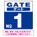 ゲート(GATE) 入り口番号表示 希望数字入れ 背景カラー/白文字 オリジナル プレート看板 ブルー 450角 エコユニボード (SP-SMD465E-45U)