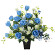 光触媒 人工観葉植物 造花 ブルースターローズ (高さ55cm)