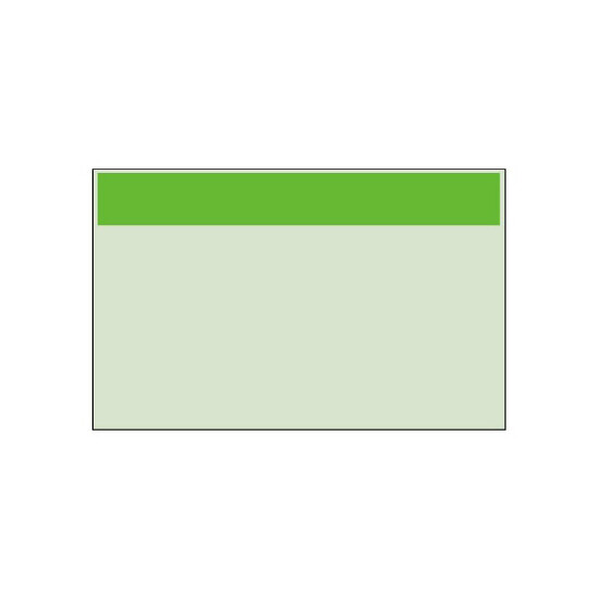 配管識別シート（大） 帯色：黄緑（マンセル値10GY 6.5/11） (414-02)