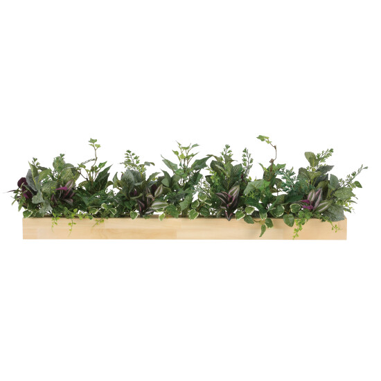 光触媒 人工観葉植物 造花 ウッドボックスDX (高さ27cm)
