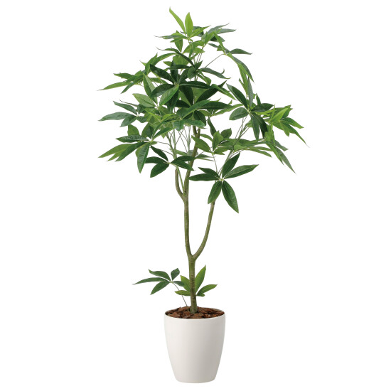光触媒 人工観葉植物 造花 フレッシュパキラ1.35 (高さ135cm)