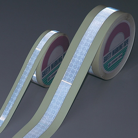 安全用品ストア: 高輝度蓄光反射テープ サイズ:50mm幅×10m (072002