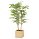 光触媒 人工観葉植物 造花 ウッドボックスライトトネリコ1.0 (高さ100cm)